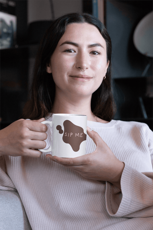 Sip Me - Funny Sarcastic Coffee Mug for Coworkers & Friends | Sarcastic Ceramic Cup Gift - Wanderly Prints